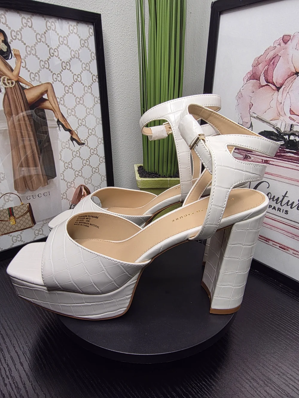 Fashion to Figure Platform Block Heel Sandal